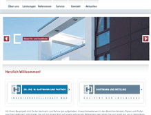 Tablet Screenshot of hartmann-partner.net